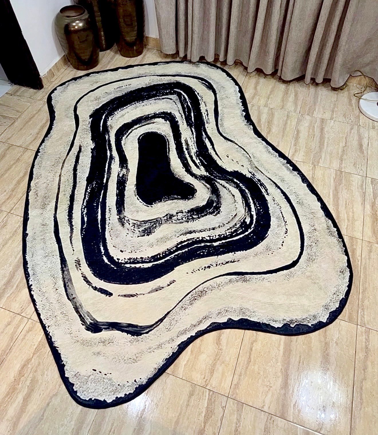 Obsidian Flow Rug