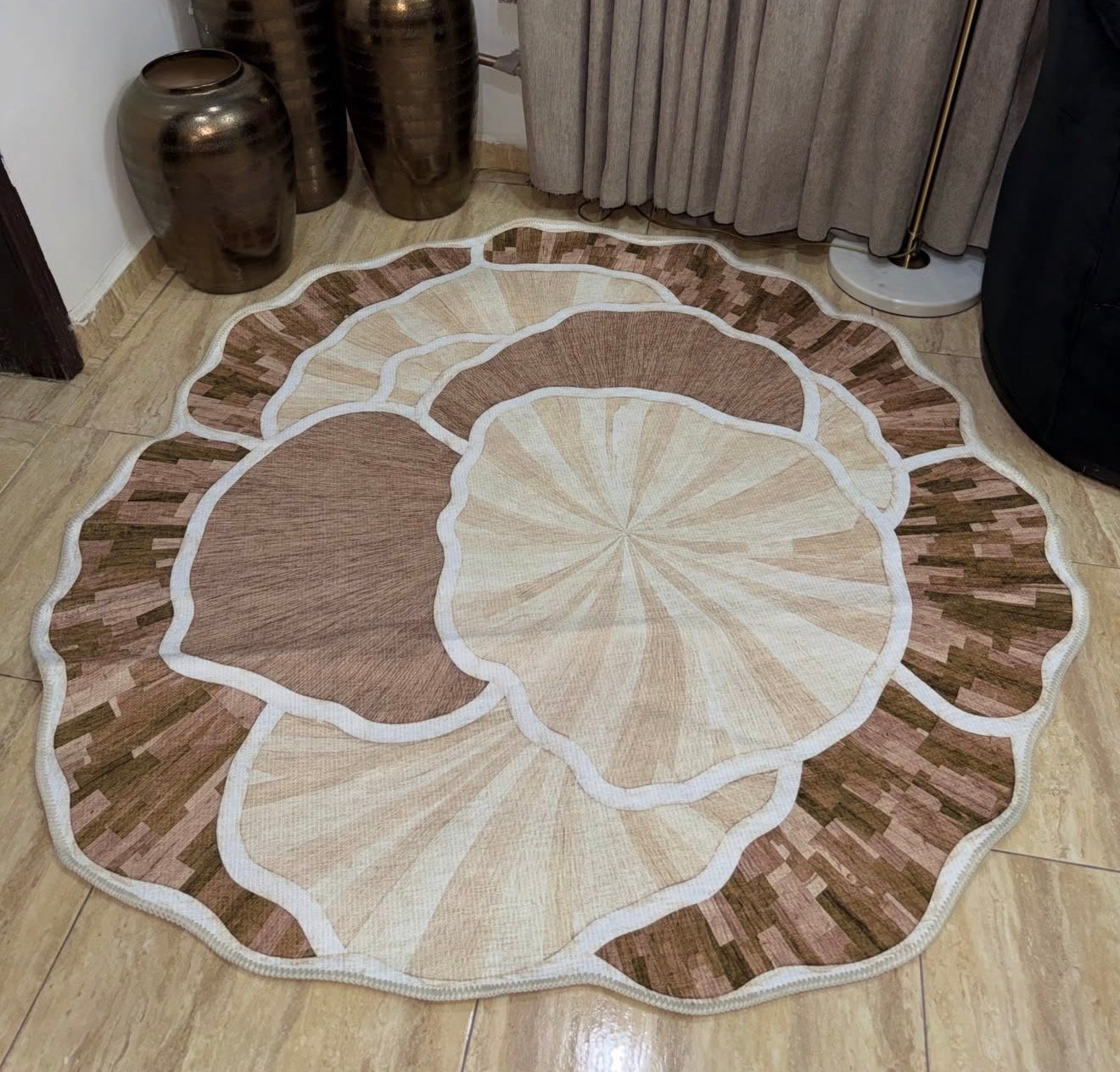 Mocha Blossom Rug