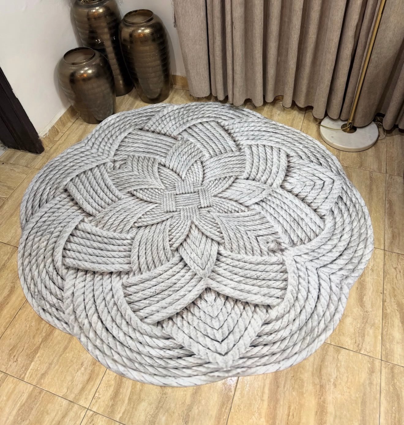 Braided Harmony Round Rug