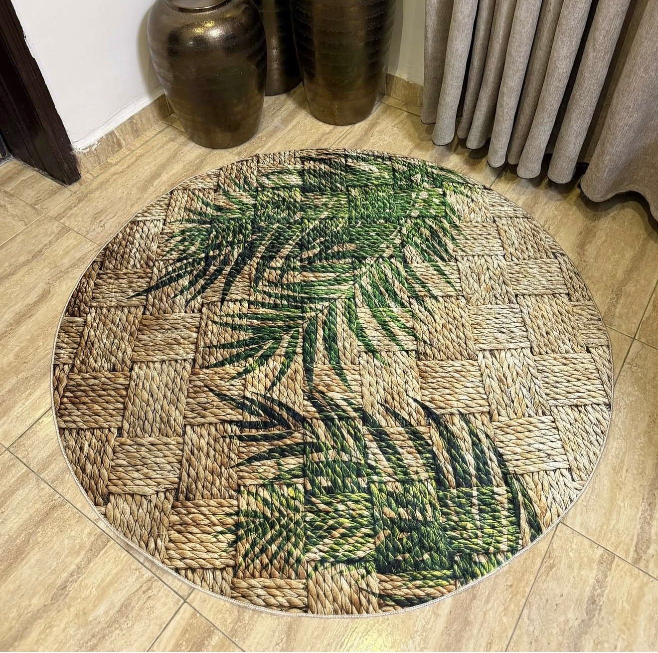 Palm Haven Round Rug